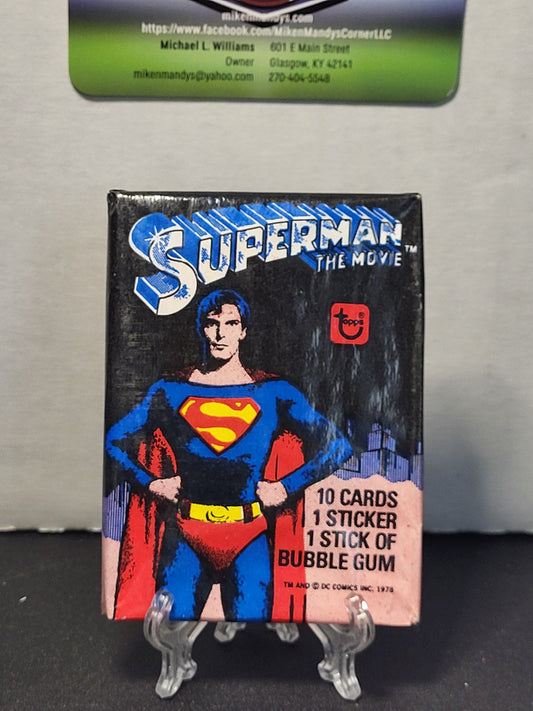 1978 Topps Superman The Movie Trading Cards Wax Pack