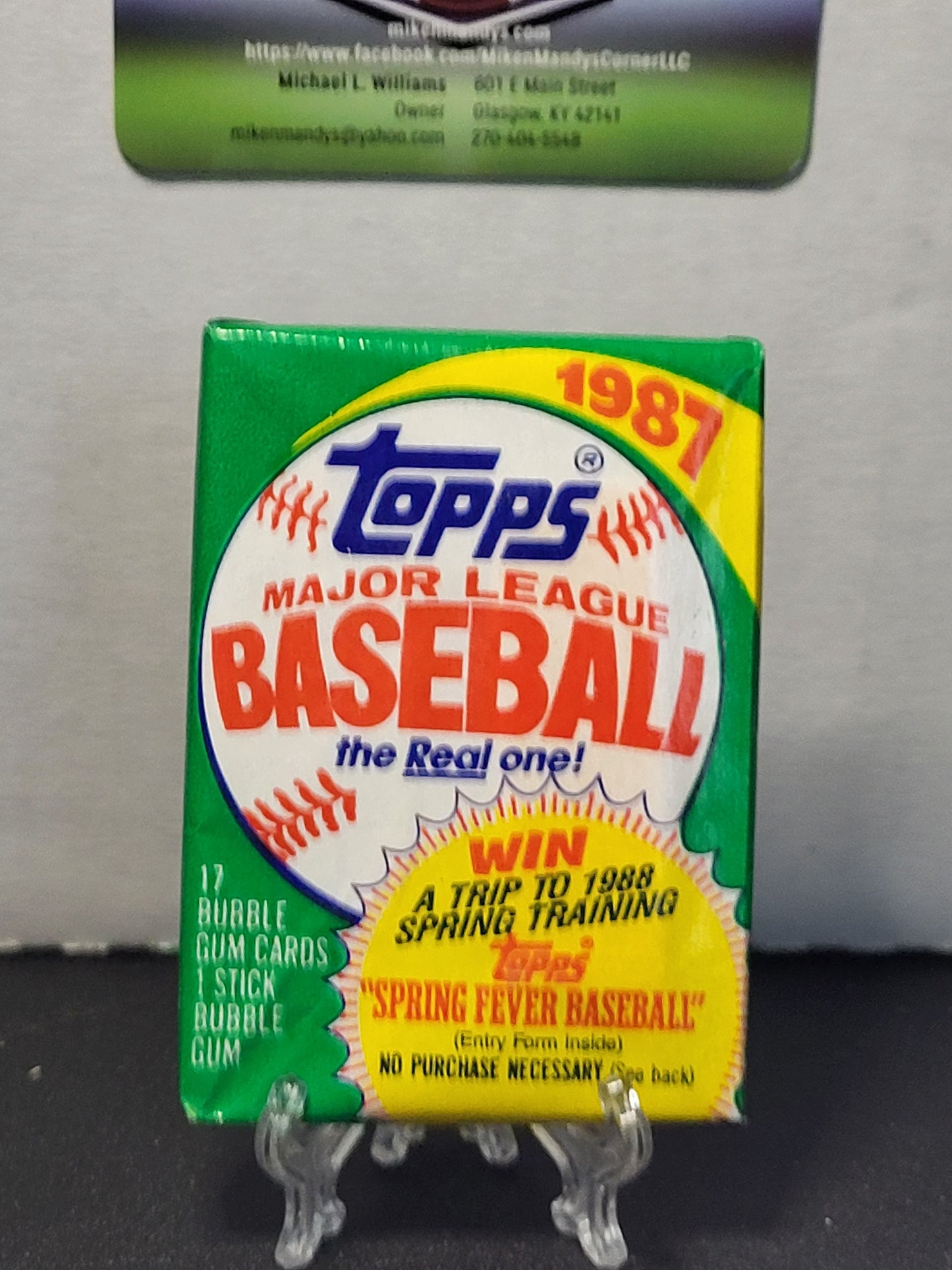 1987 Topps Baseball Trading Cards Wax Pack