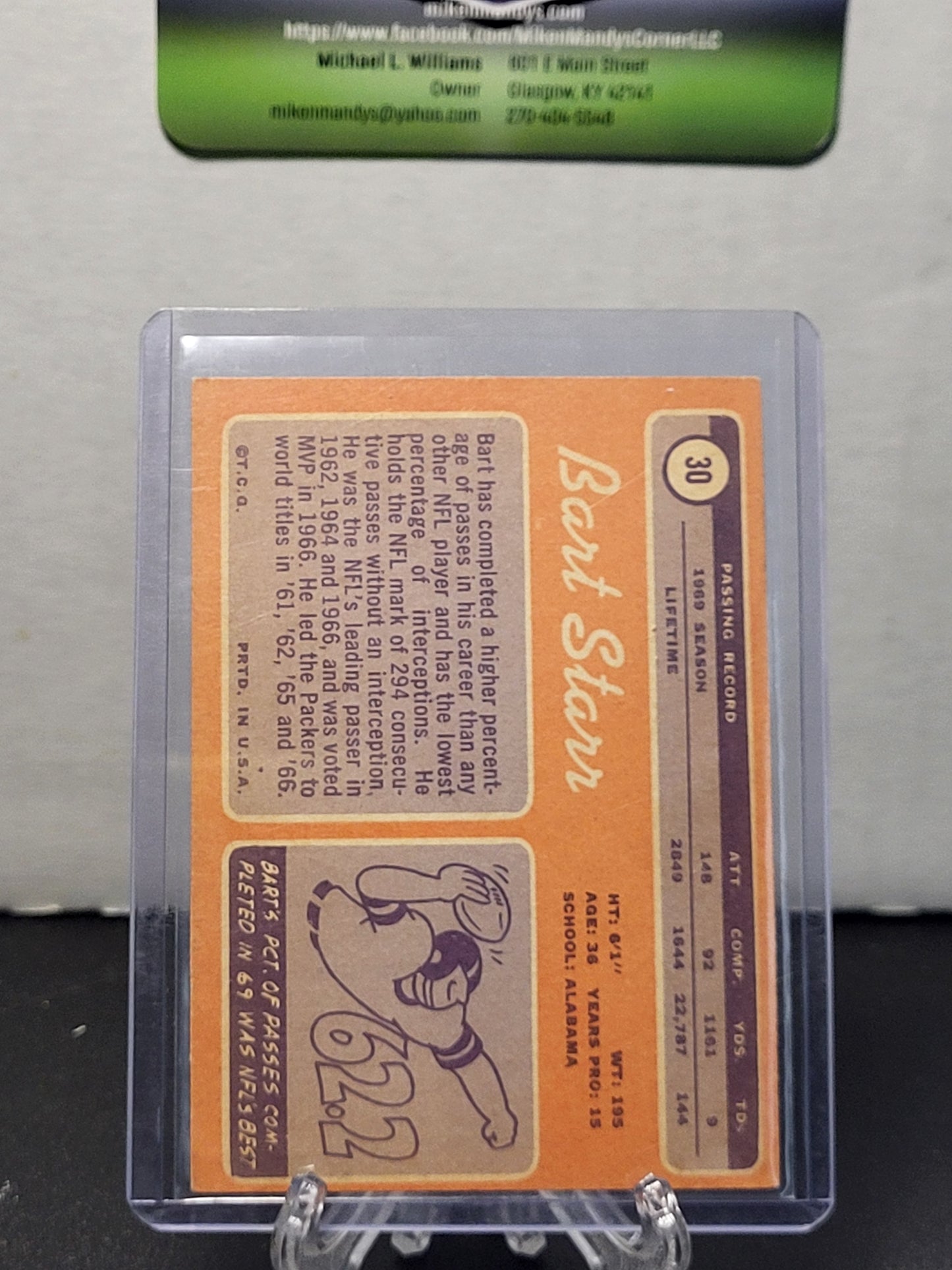 1970 Topps 30 Bart Starr