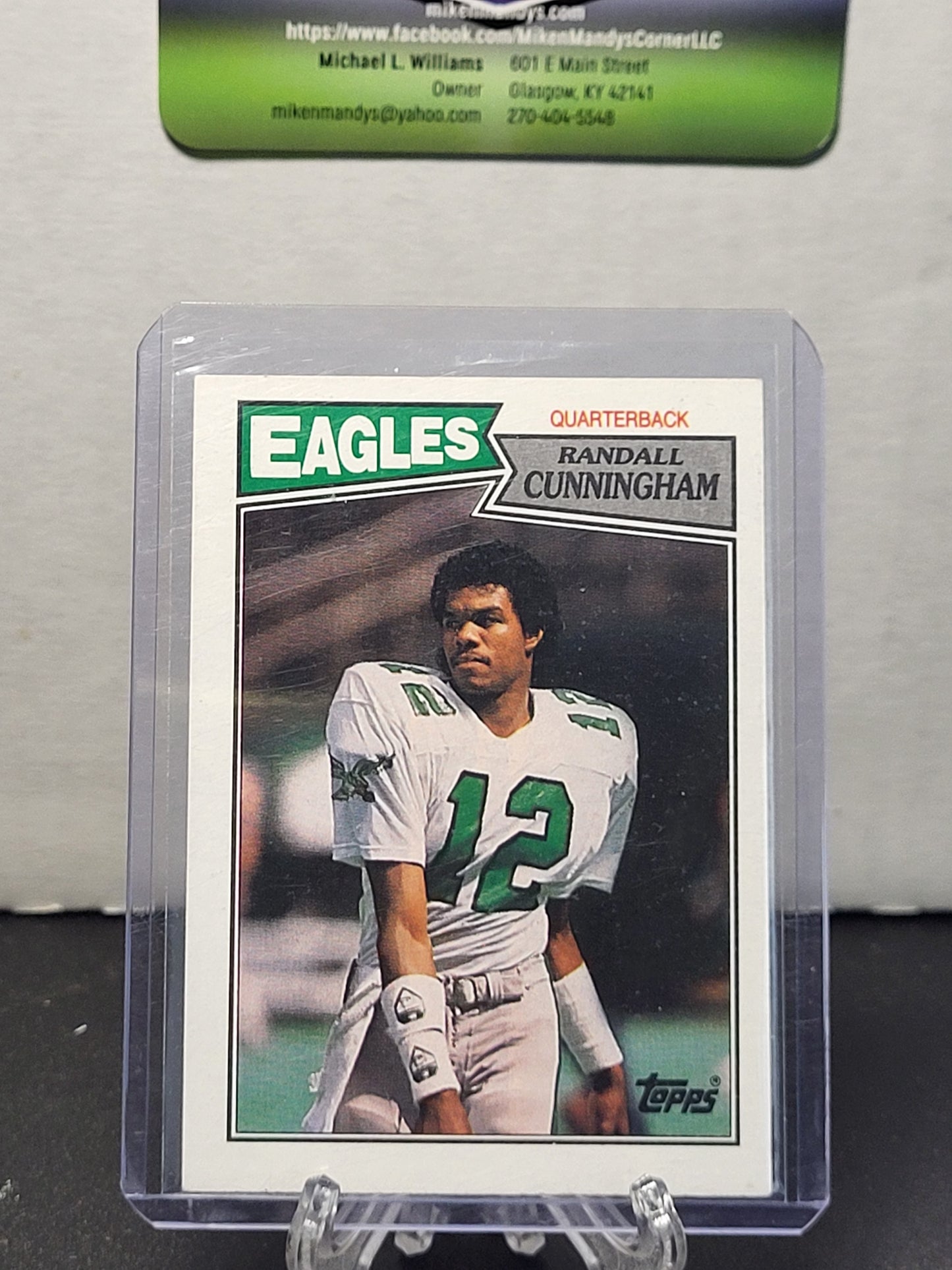 1987 Topps 296 Randall Cunningham Rookie Card