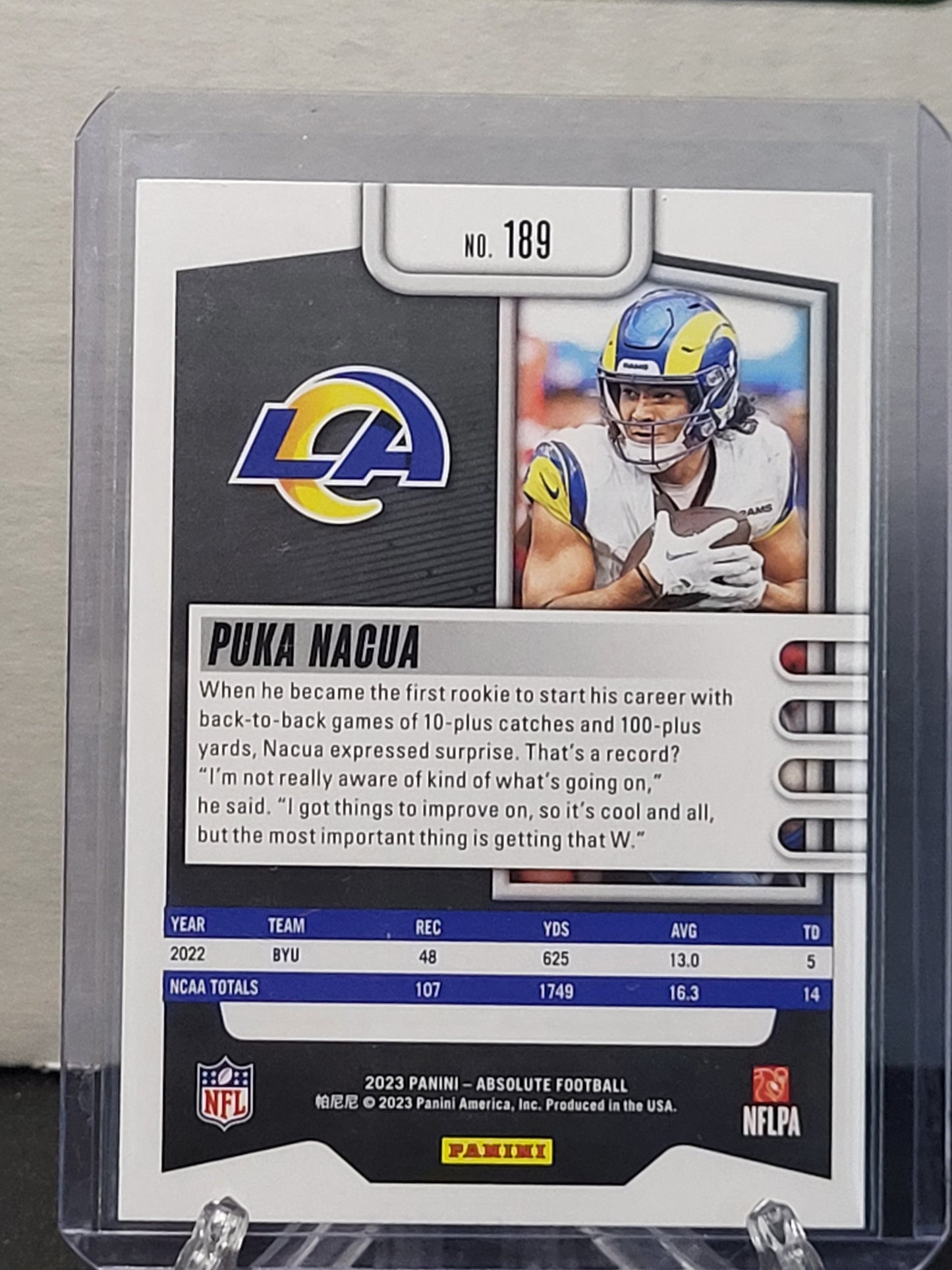 2023 Absolute 189 Puka Nacua RC