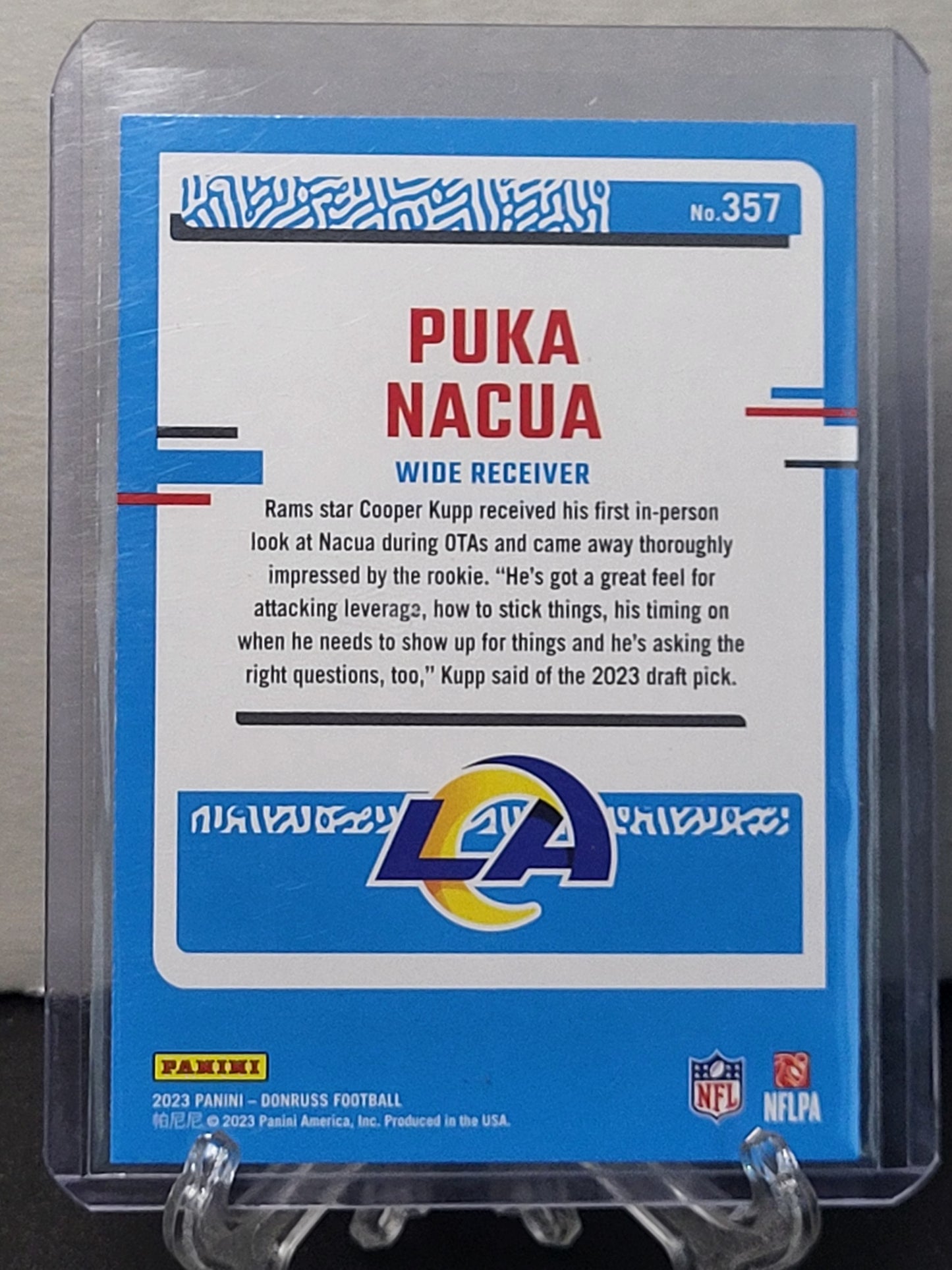 2023 Donruss 357 Puka Nacua Rated Rookie