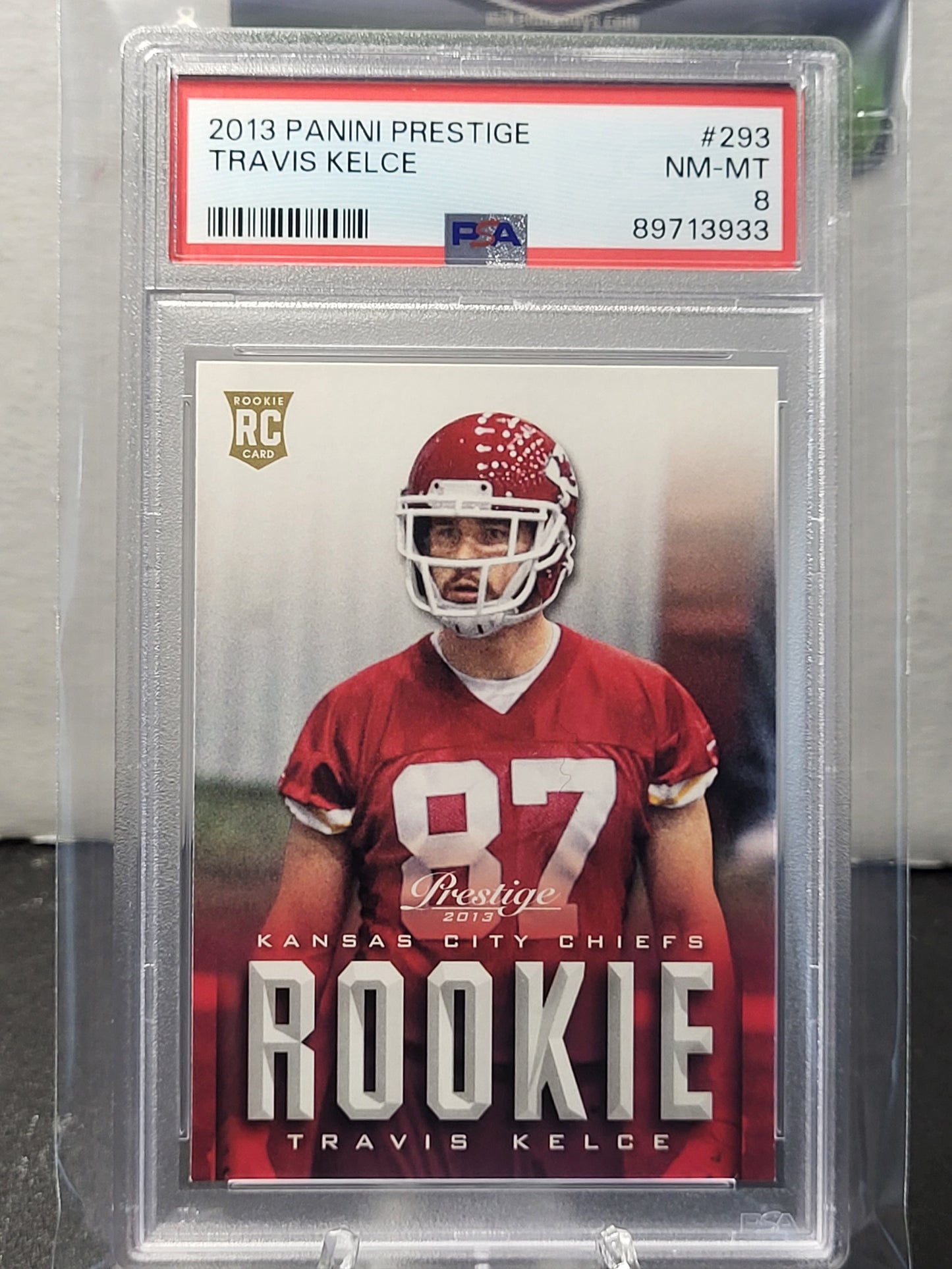 2013 Prestige 293 Travis Kelce Rookie Card PSA NM-MT 8