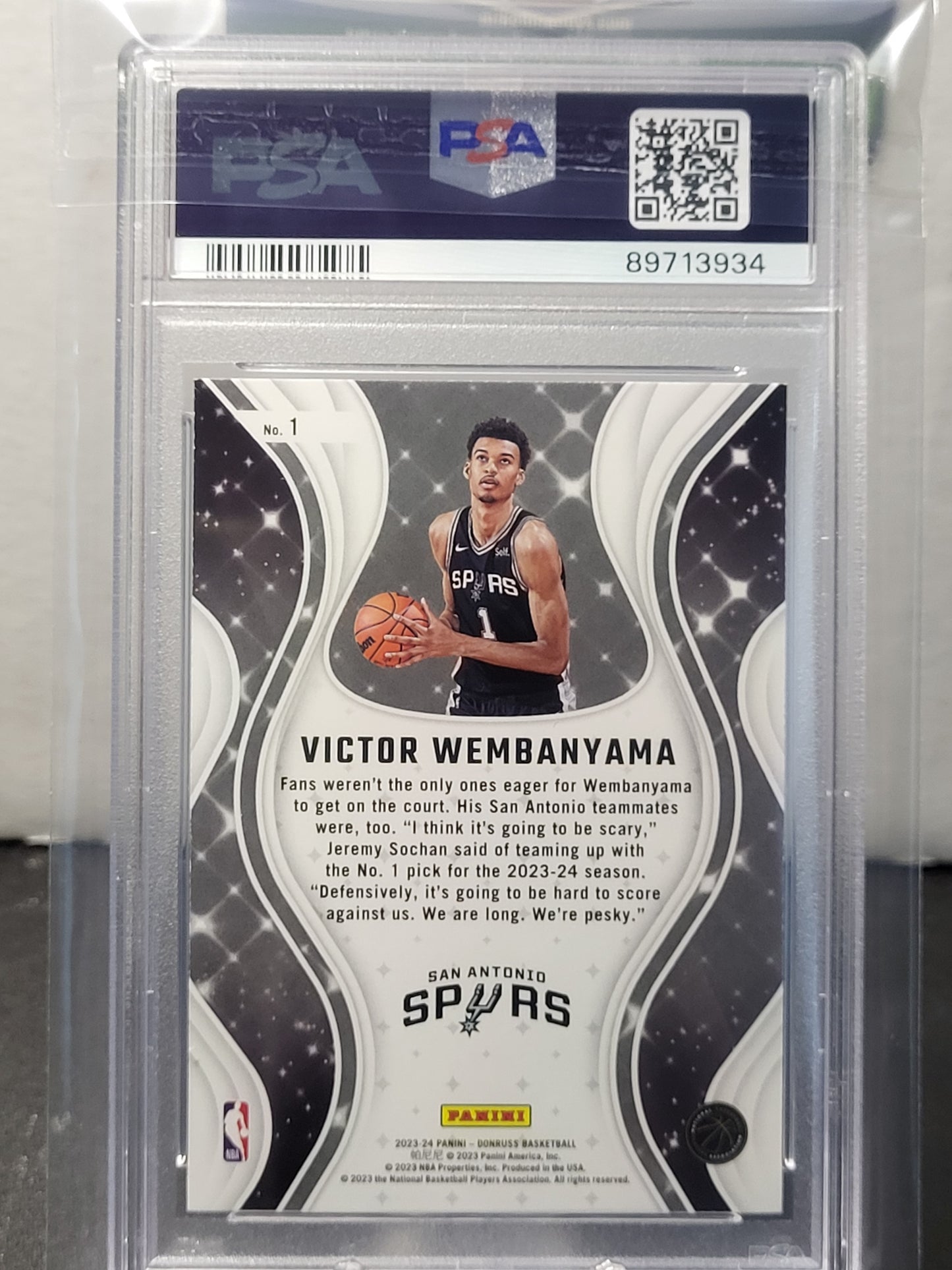 2023 Donruss 1 Victor Wembanyama Magicians PSA Graded GEM Mint 10