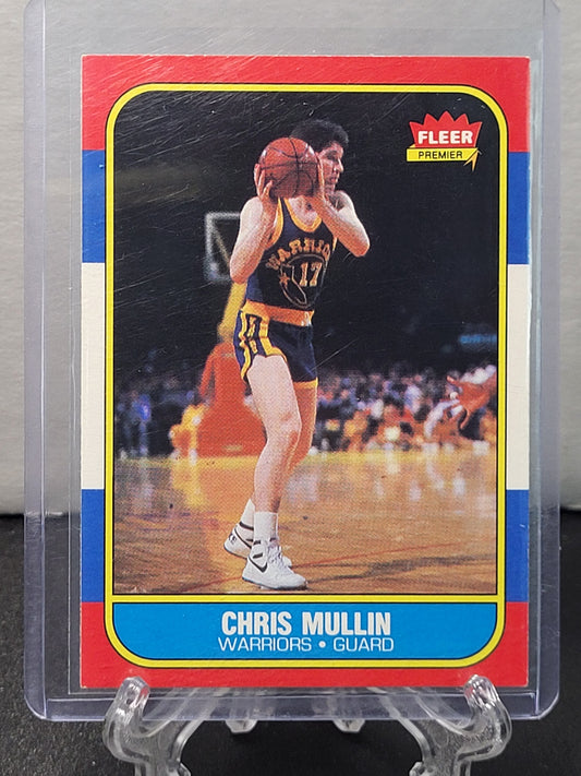 1986 Fleer 77 Chris Mullin Rookie Card