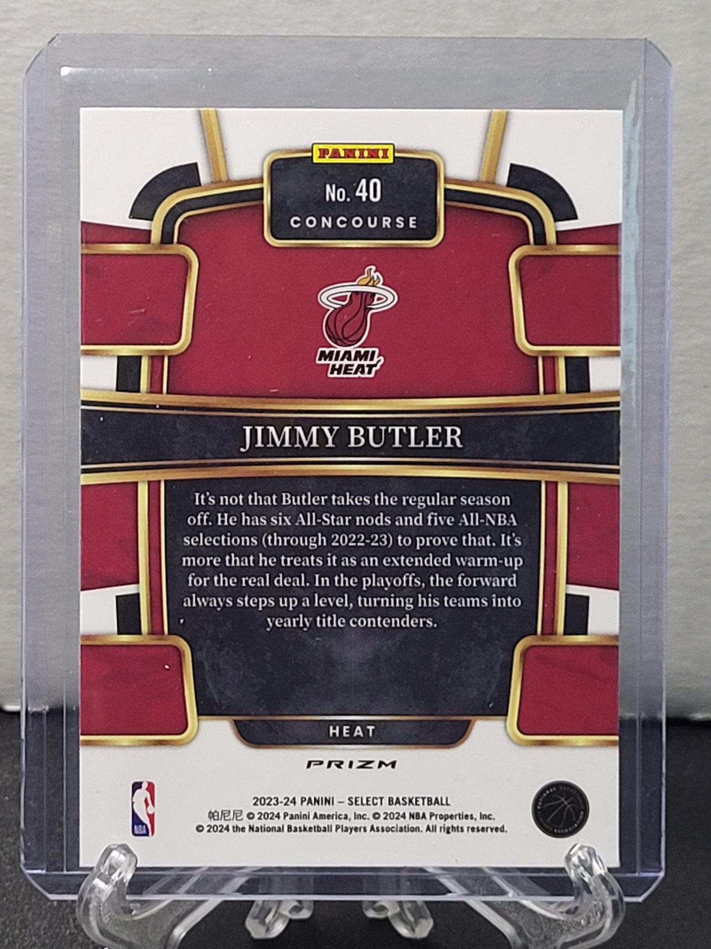 2023-24 Select Concourse 40 Jimmy Butler Green White Purple Prizm