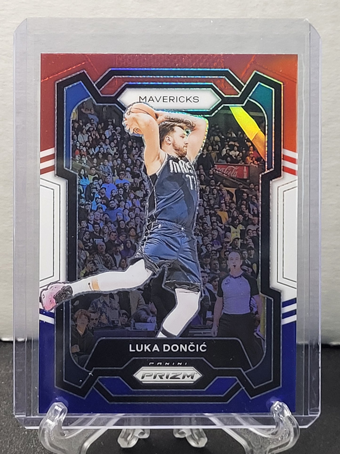 2023-24 Prizm 110 Luka Doncic Red White Blue Prizm