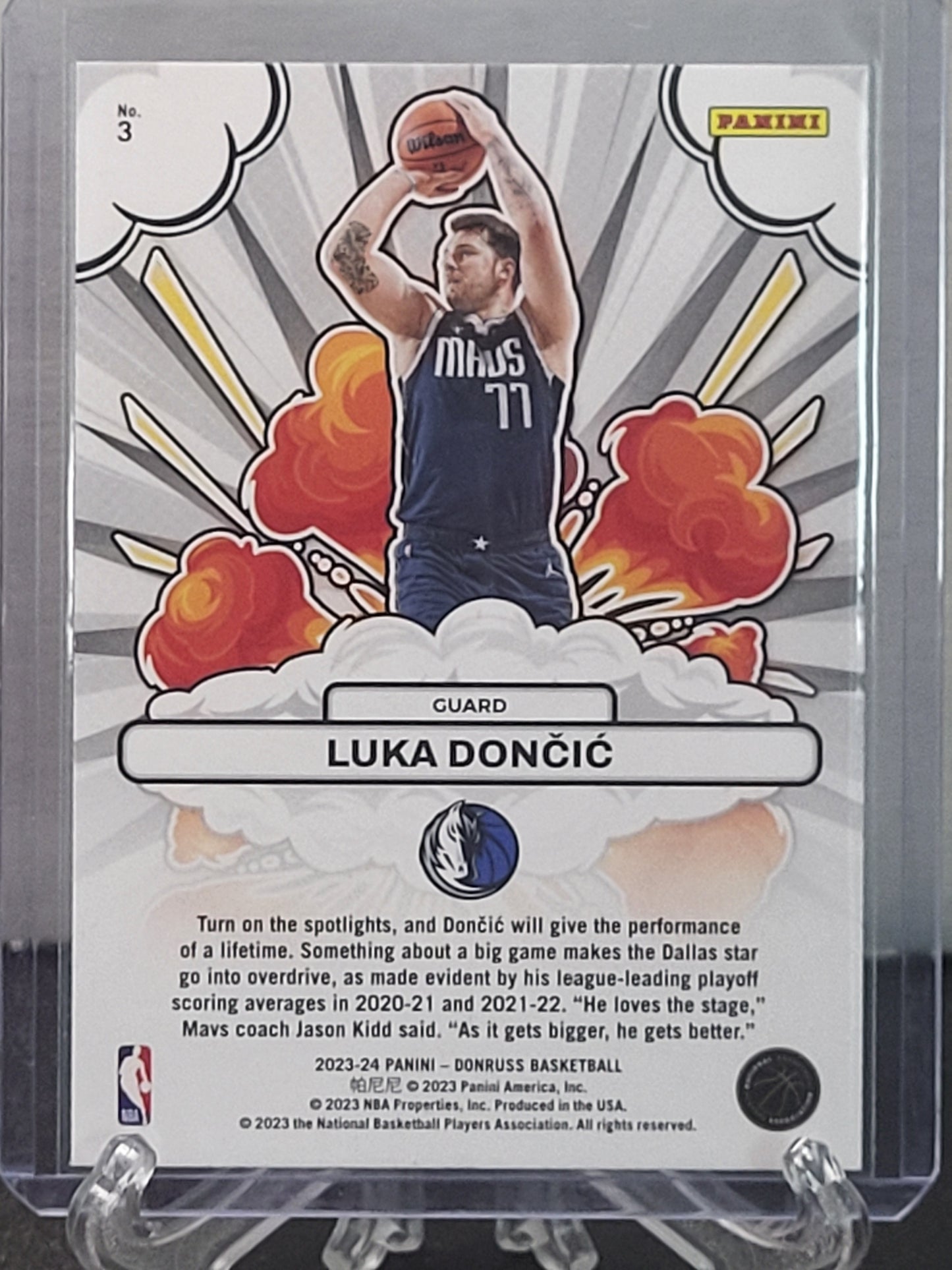 2023-24 Donruss Bomb Squad! 3 Luka Doncic