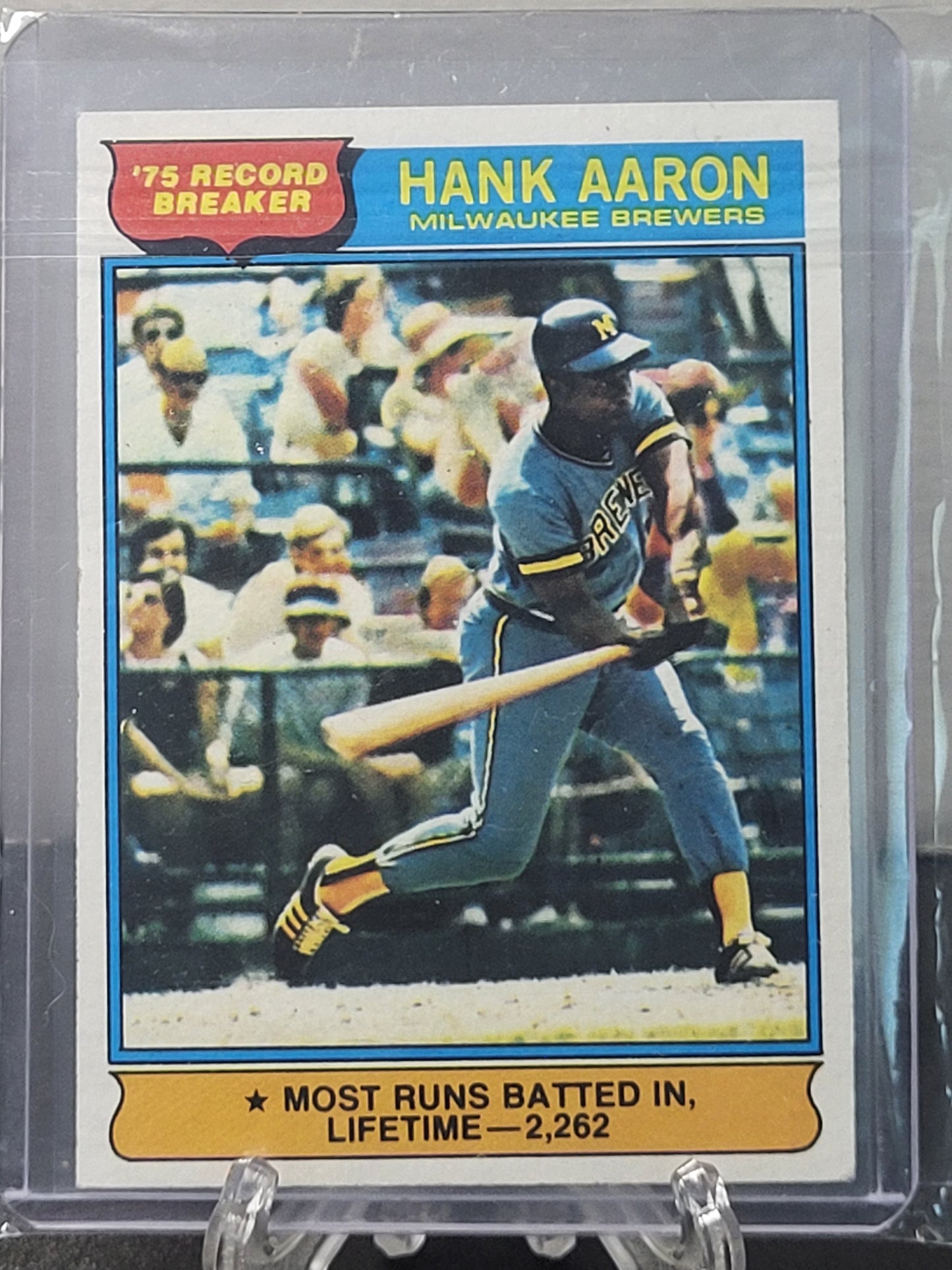 1976 Topps 1 Hank Aaron Record Breaker