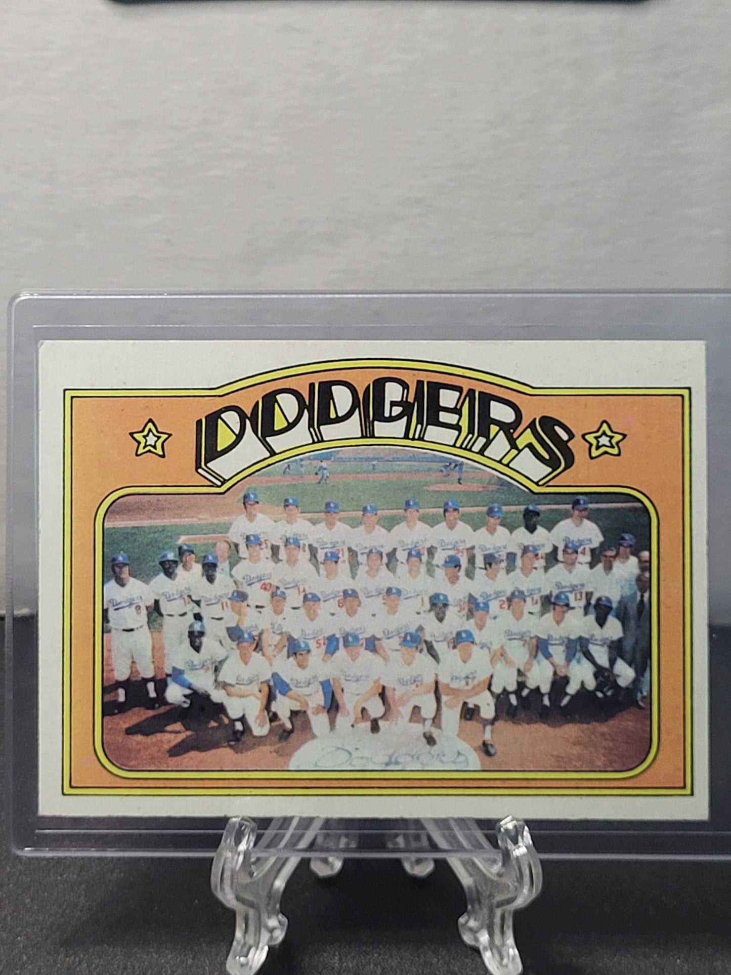 1972 Topps 522 Dodgers Team