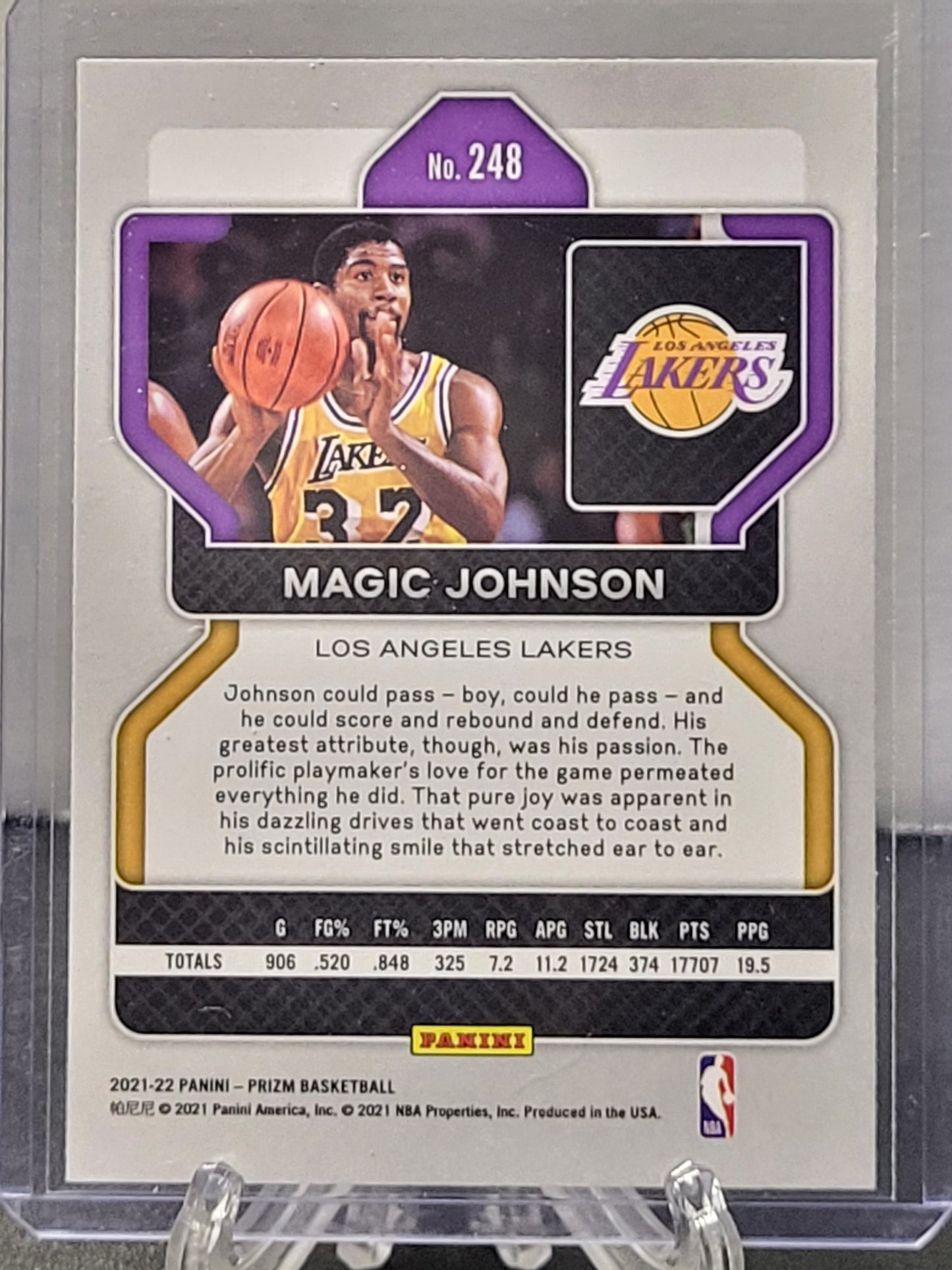 2021-22 Prizm 248 Magic Johnson