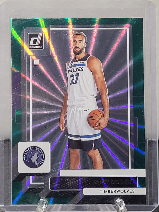 2022-23 Donruss 94 Rudy Gobert Green Laser Holo