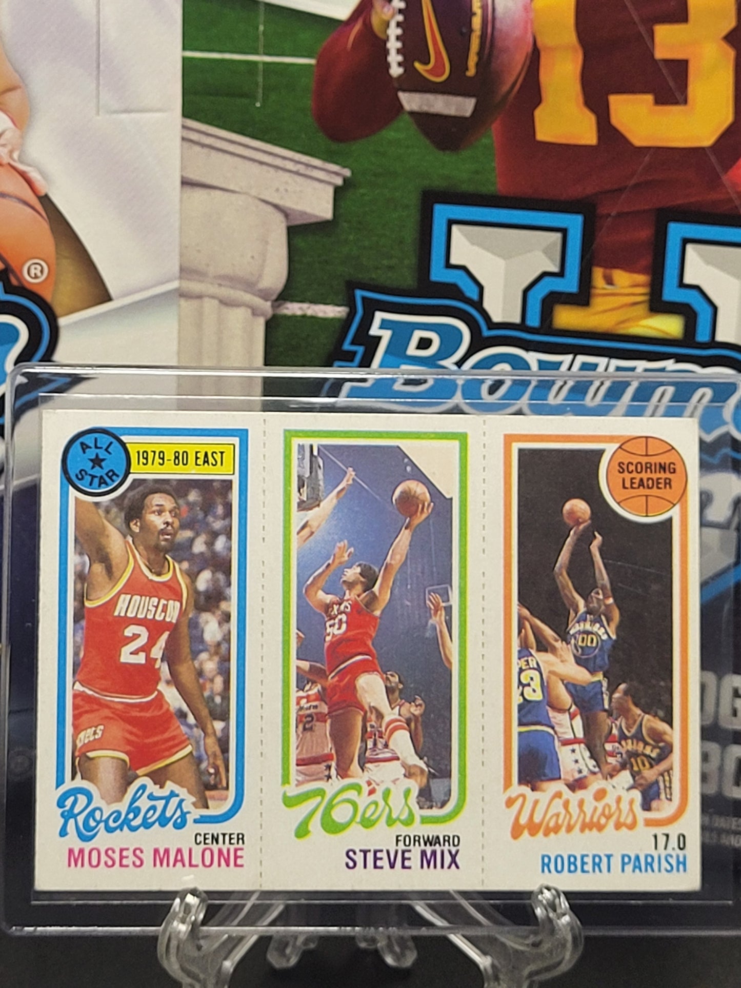 1980 Topps Moses Malone/Steve Mix/Robert Parish