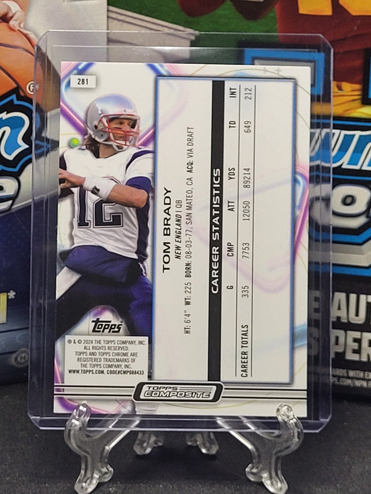 2023 Topps Composite Cosmic Chrome 281 Tom Brady