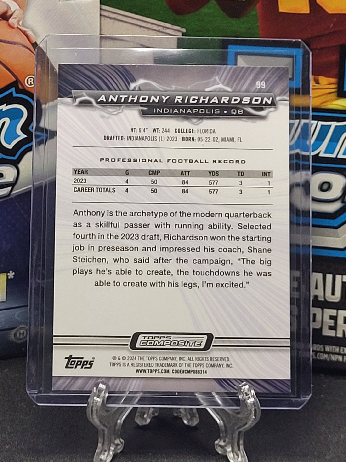 2023 Topps Composite Resurgence Rookies 99 Anthony Richardson