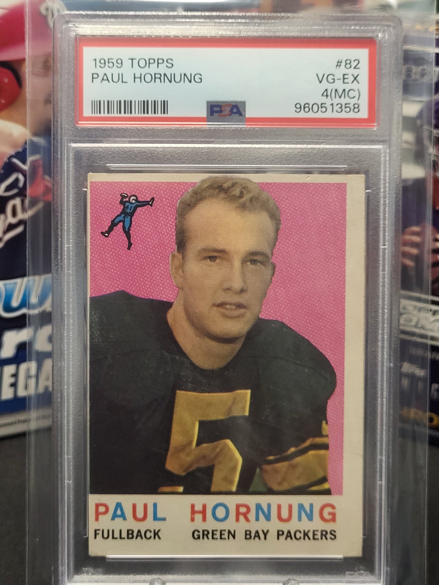 1959 Topps 82 Paul Hornung PSA VG-EX (MC)4