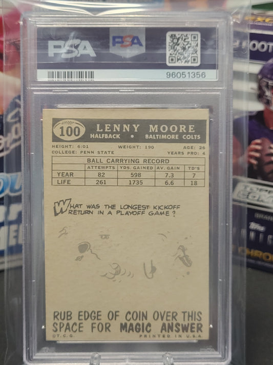 1959 Topps 100 Lenny Moore PSA EX-MT 6