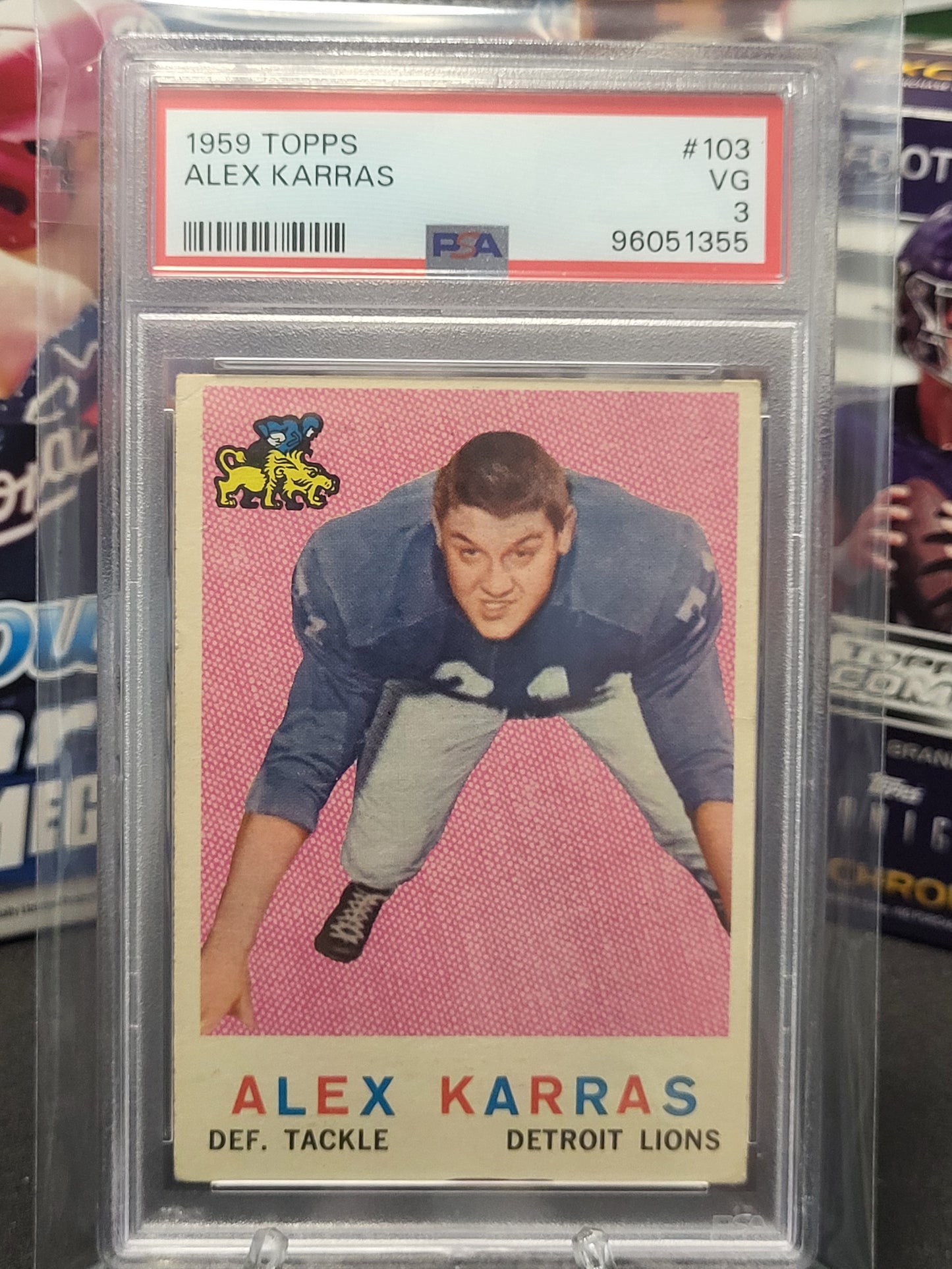 1959 Topps 103 Alex Karras PSA VG 3