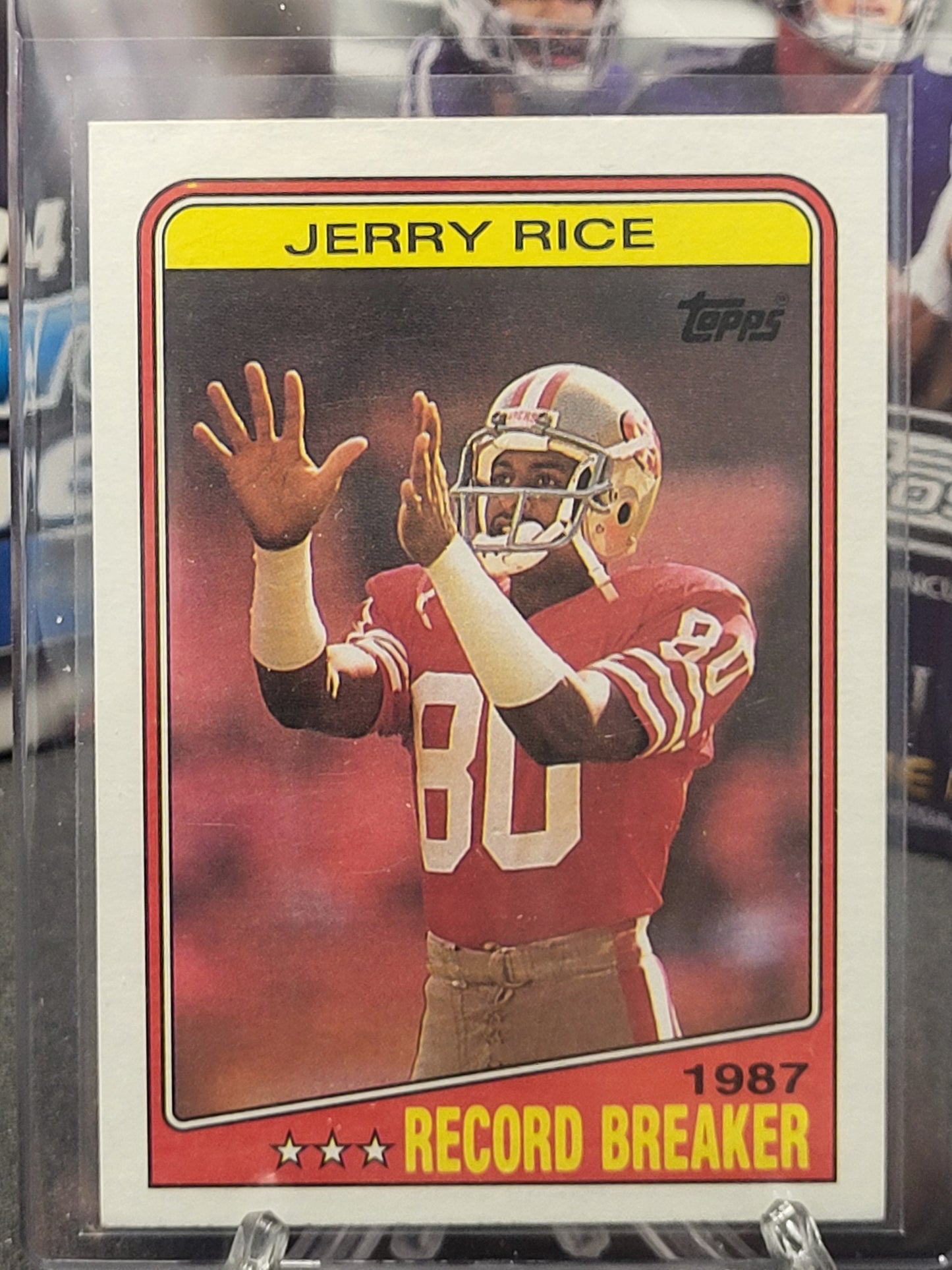 1988 Topps 6 Jerry Rice Record Breaker