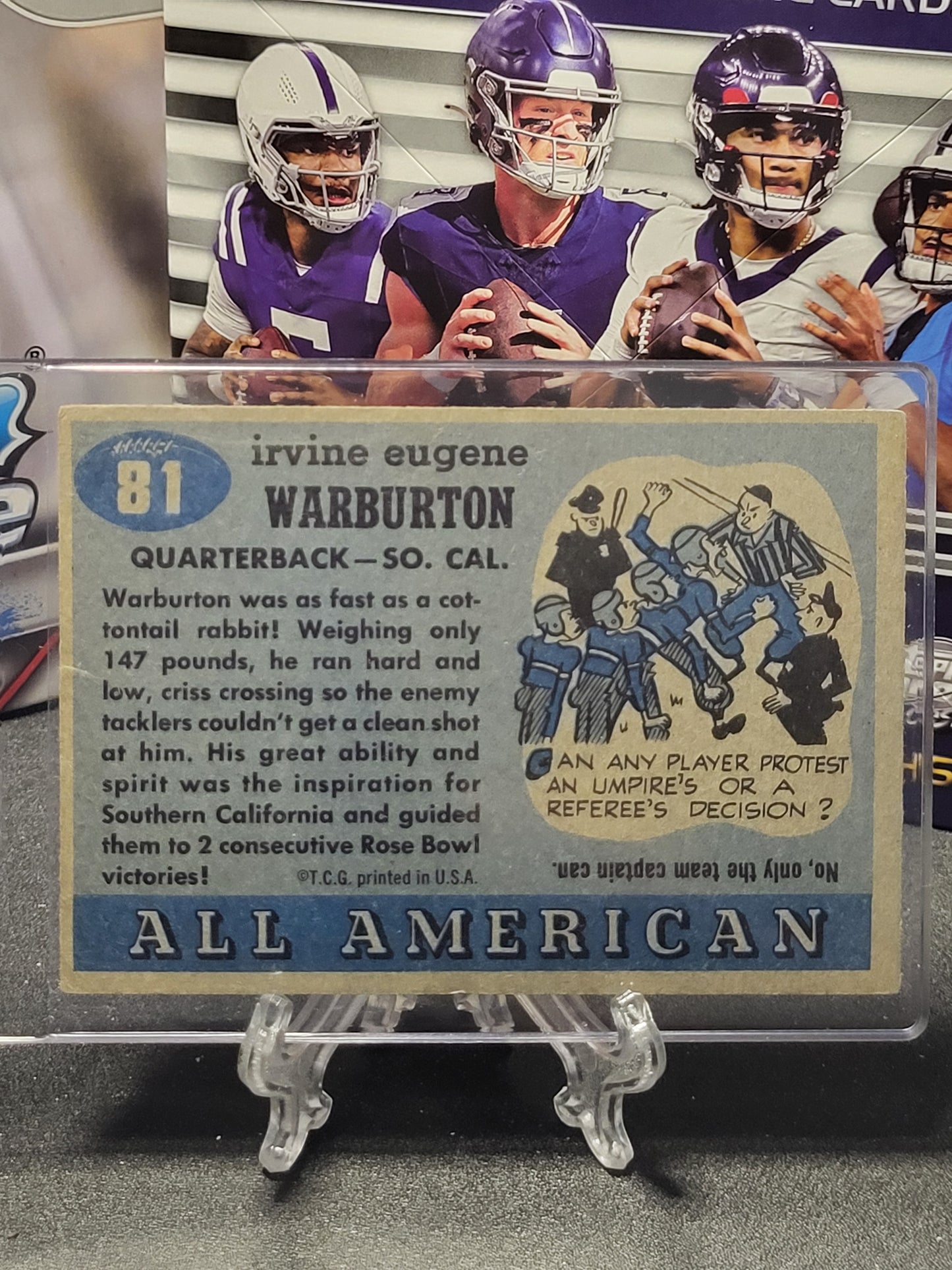 1955 Topps All American 81 "Cotton" Warburton