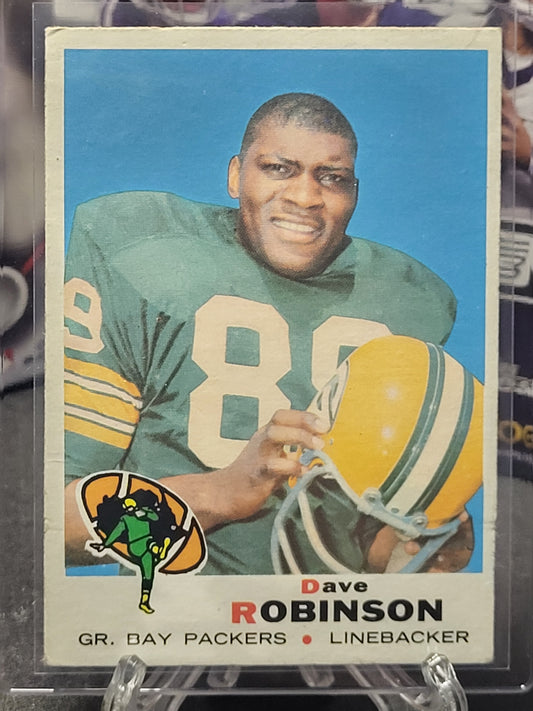 1969 Topps 190 Dave Robinson (Good to VG condition)
