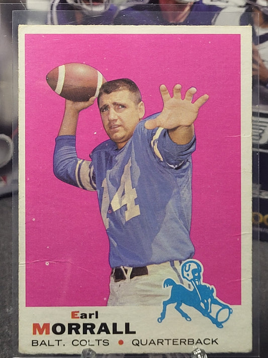 1969 Topps 250 Earl Morrall (crease)
