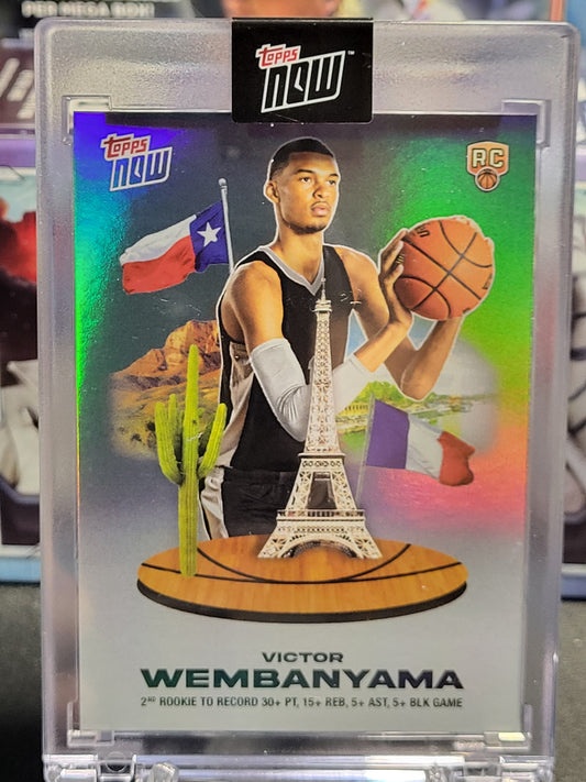 2024 Topps Now VW-4 Downtown Style Victor Wembanyama RC