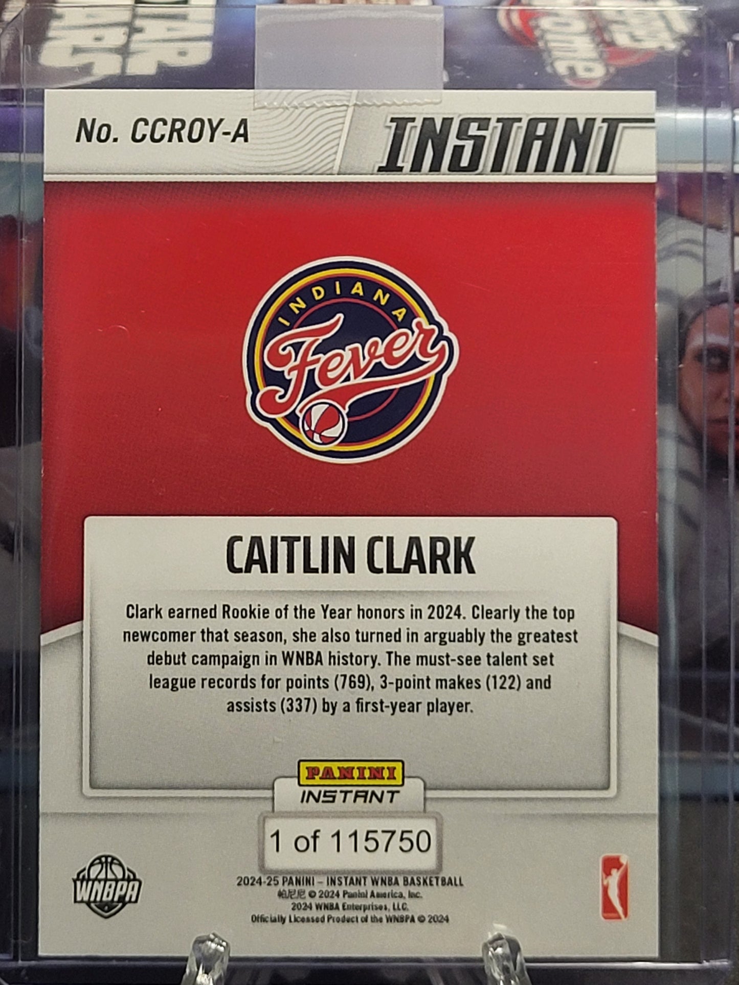 2024 Panini Instant WNBA CCROY Caitlin Clark