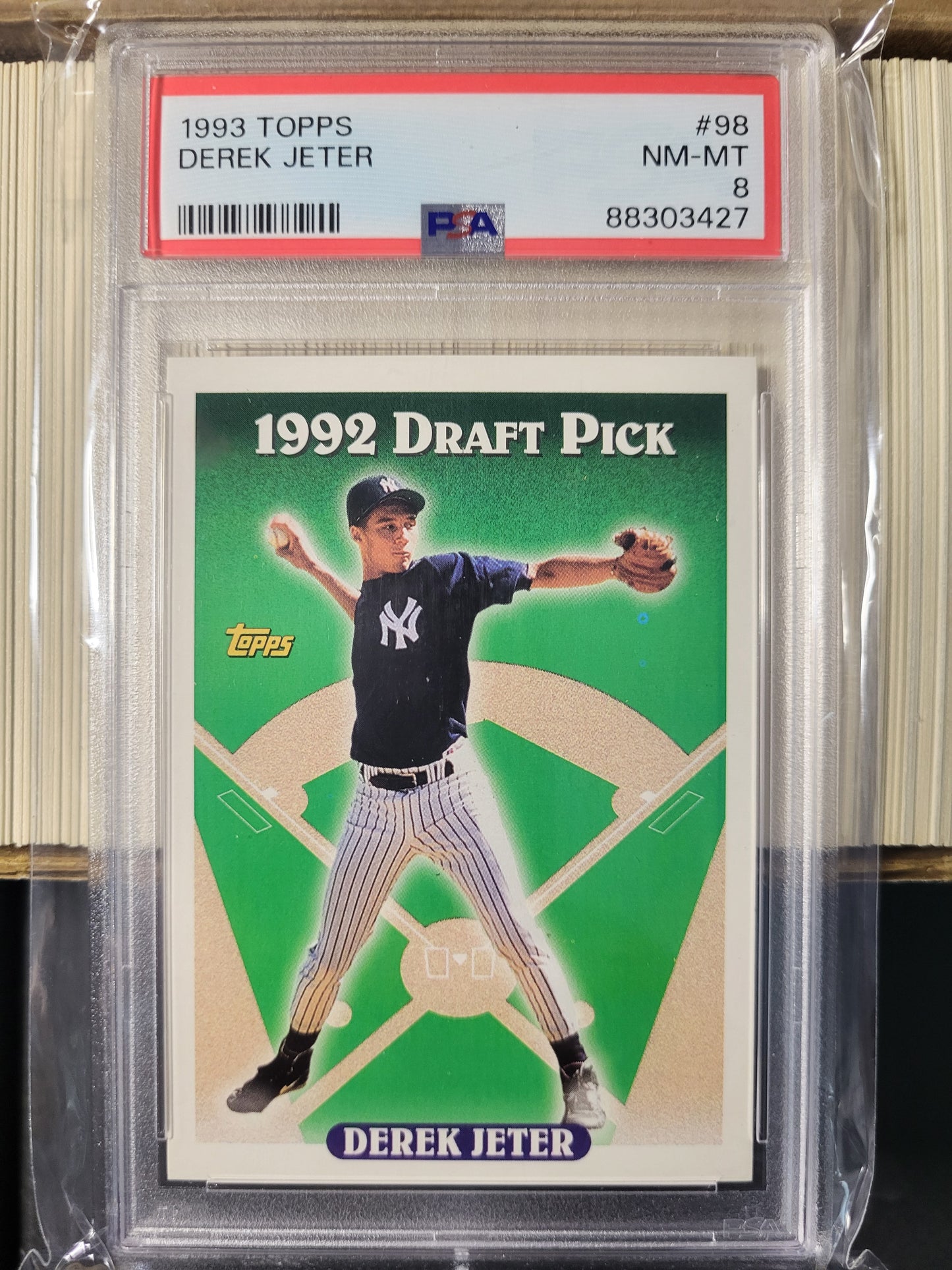 1993 Topps Baseball Complete Set with PSA NM-MT 8 Derek Jeter