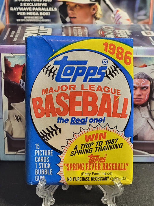 1986 Topps Baseball Wax Packs