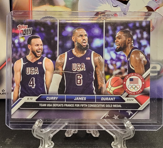 2024 Topps Now Team USA 26 Curry/James/Durant