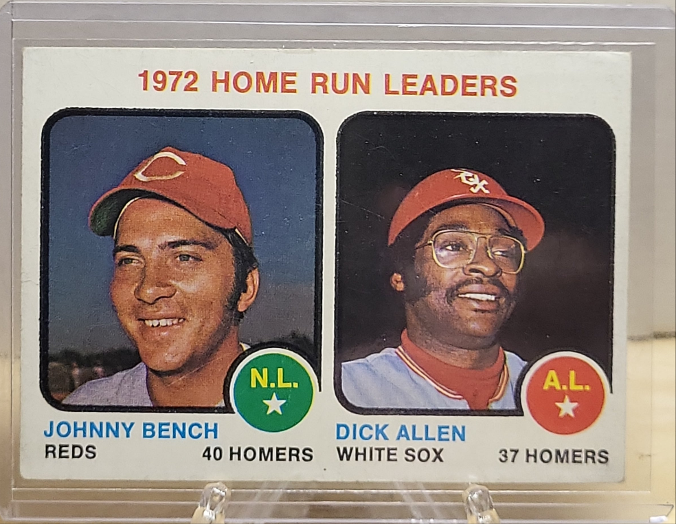 1973 Topps 72' Homerun Leaders Johnny Bench/Dick Allen #62