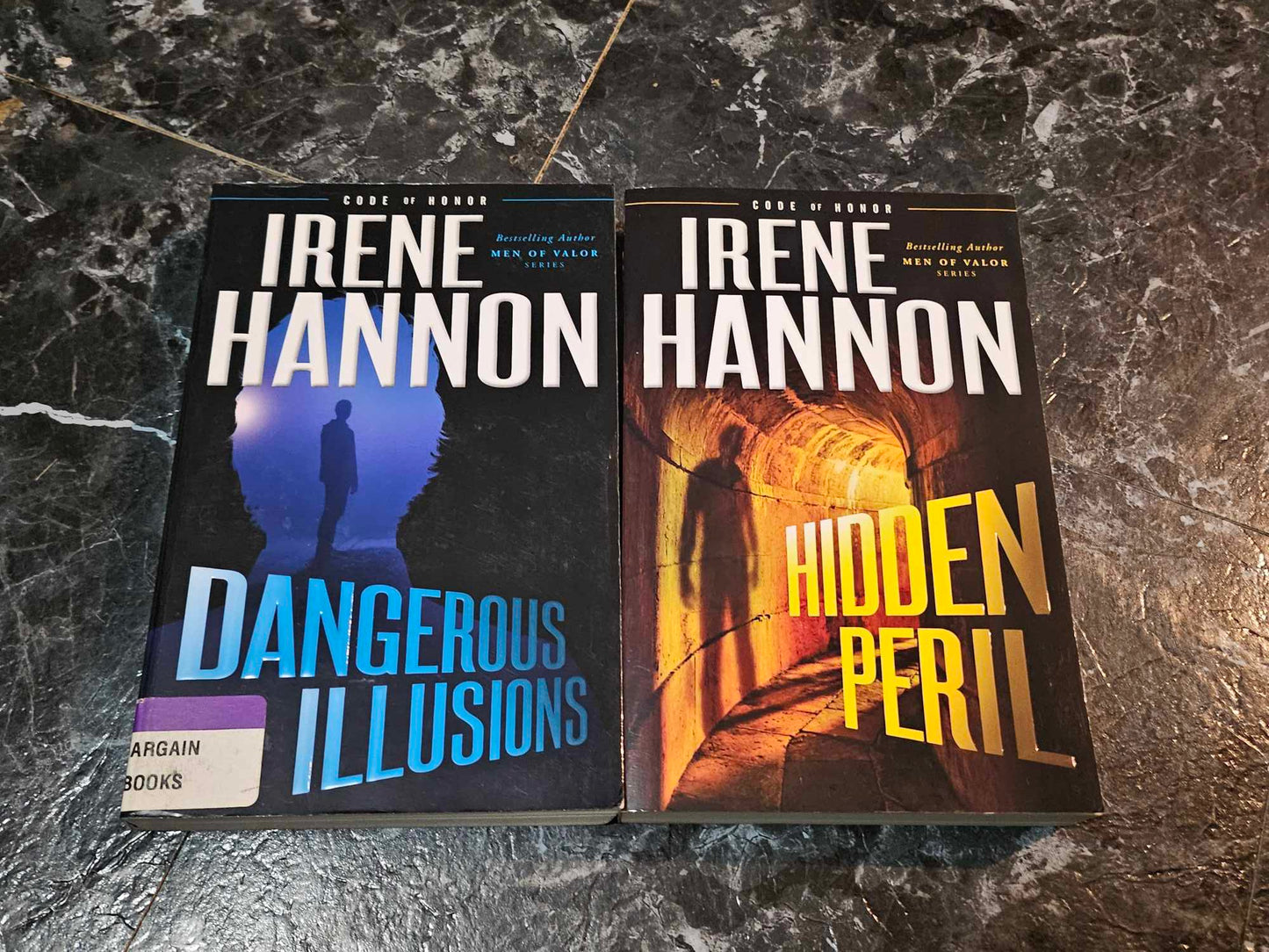 Irene Hannon Lot of 2 Paperback Novels: Dangerous Illusions and Hidden Peril