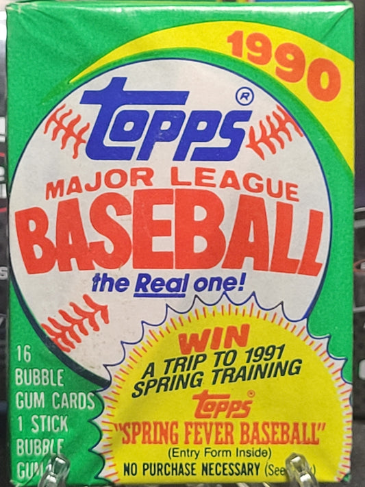 1990 Topps Baseball Wax Pack (16 cards)