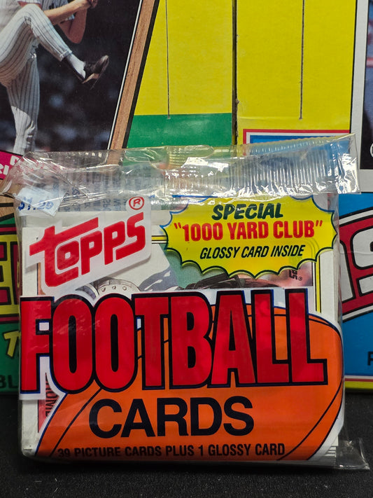 1988 Topps Football Jumbo Cello Pack (40 cards) (Walter Abercrombie on top)