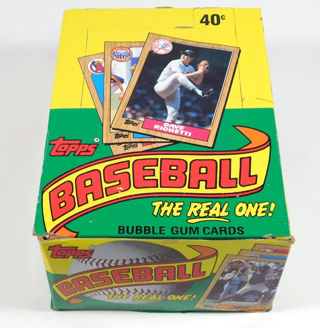 1987 Topps Baseball Wax Display Box (empty)