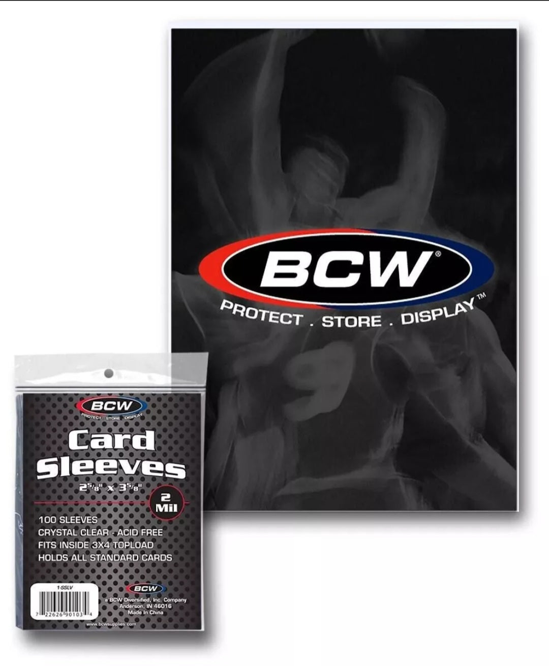 BCW Standard Trading Card Soft Sleeves Pack (100 count)