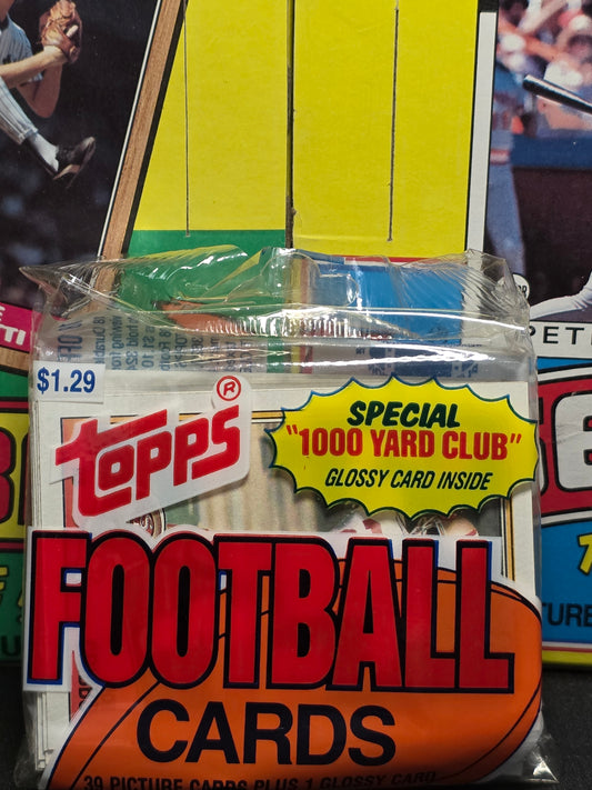 1988 Topps Football Jumbo Cello Pack (40 cards) (Joe Cribbs on top)