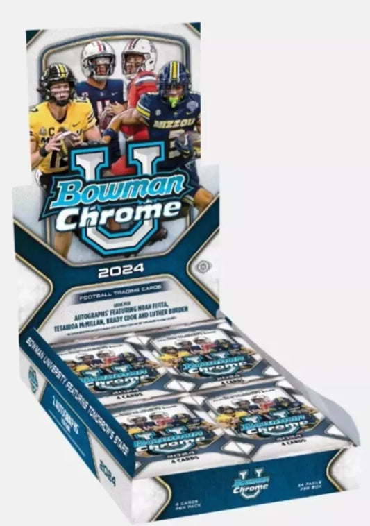 2024 Bowman University Chrome Football Hobby Pack