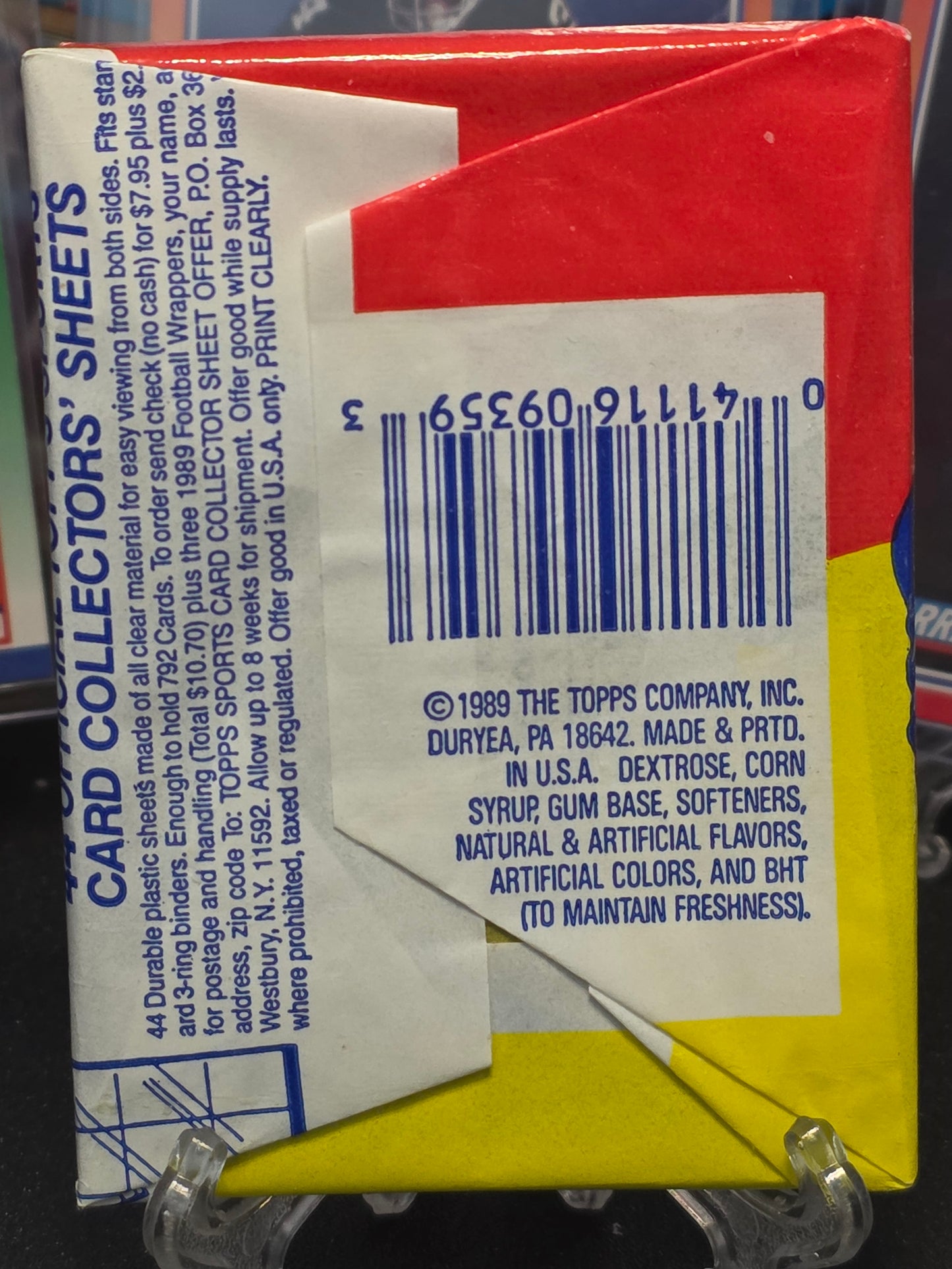1989 Topps Football Wax Pack (15 cards)