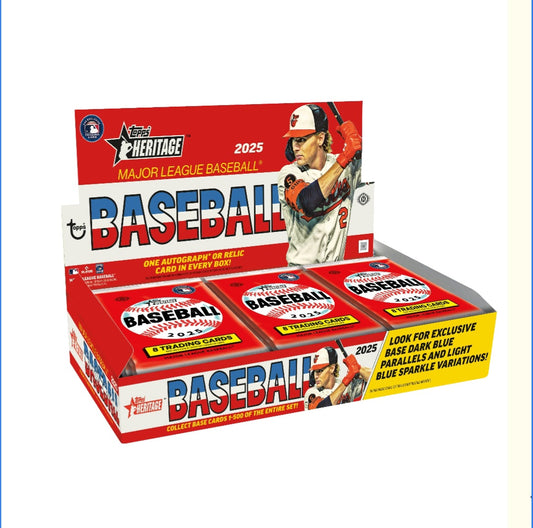 2025 Topps Heritage Baseball Hobby Pack (8 cards)