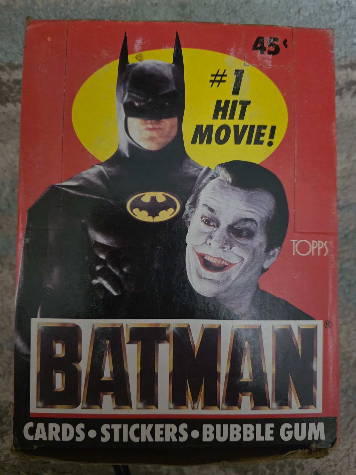 1989 Topps Batman Series 1 Wax Pack (9 cards, 1 sticker)