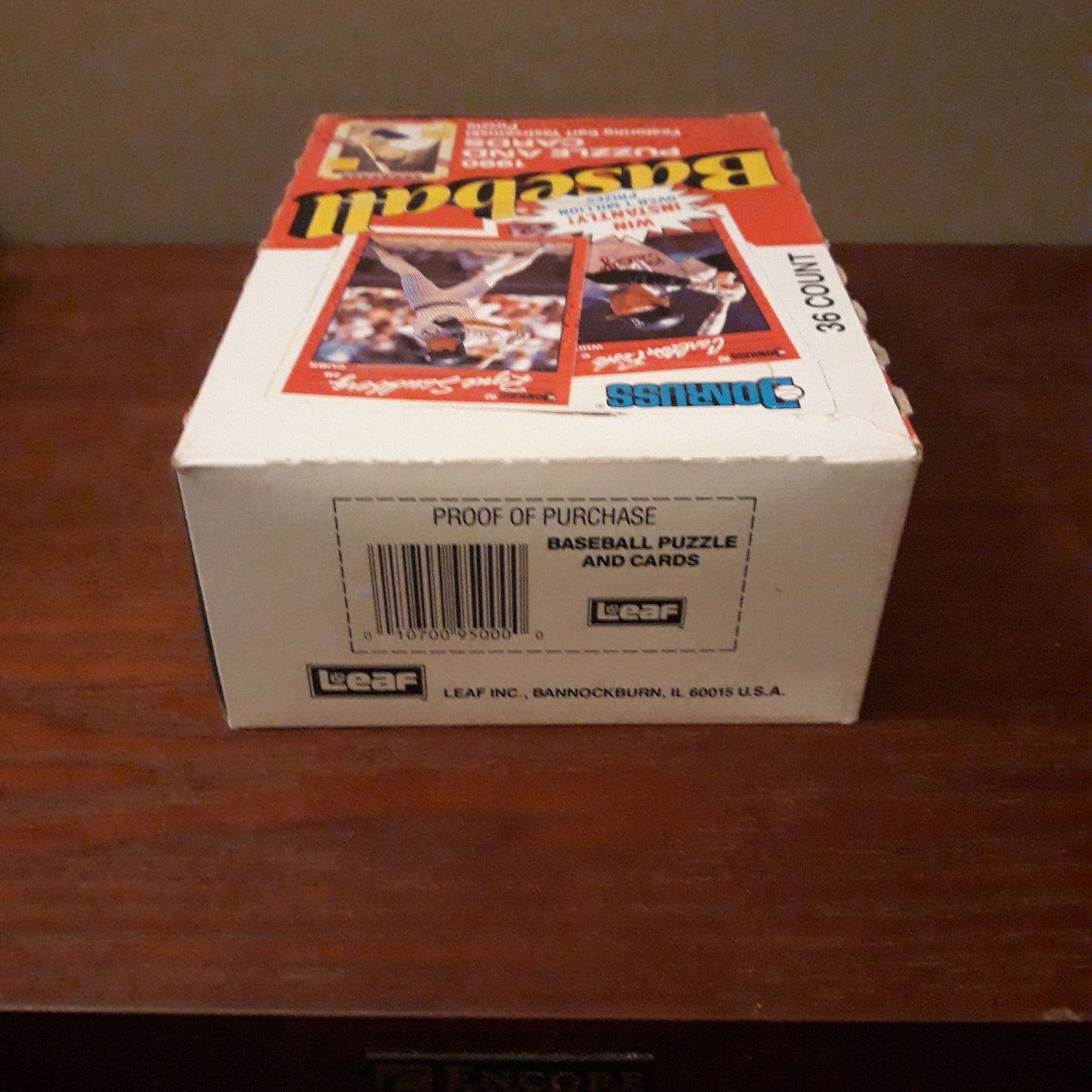 1990 Donruss Baseball Wax Box