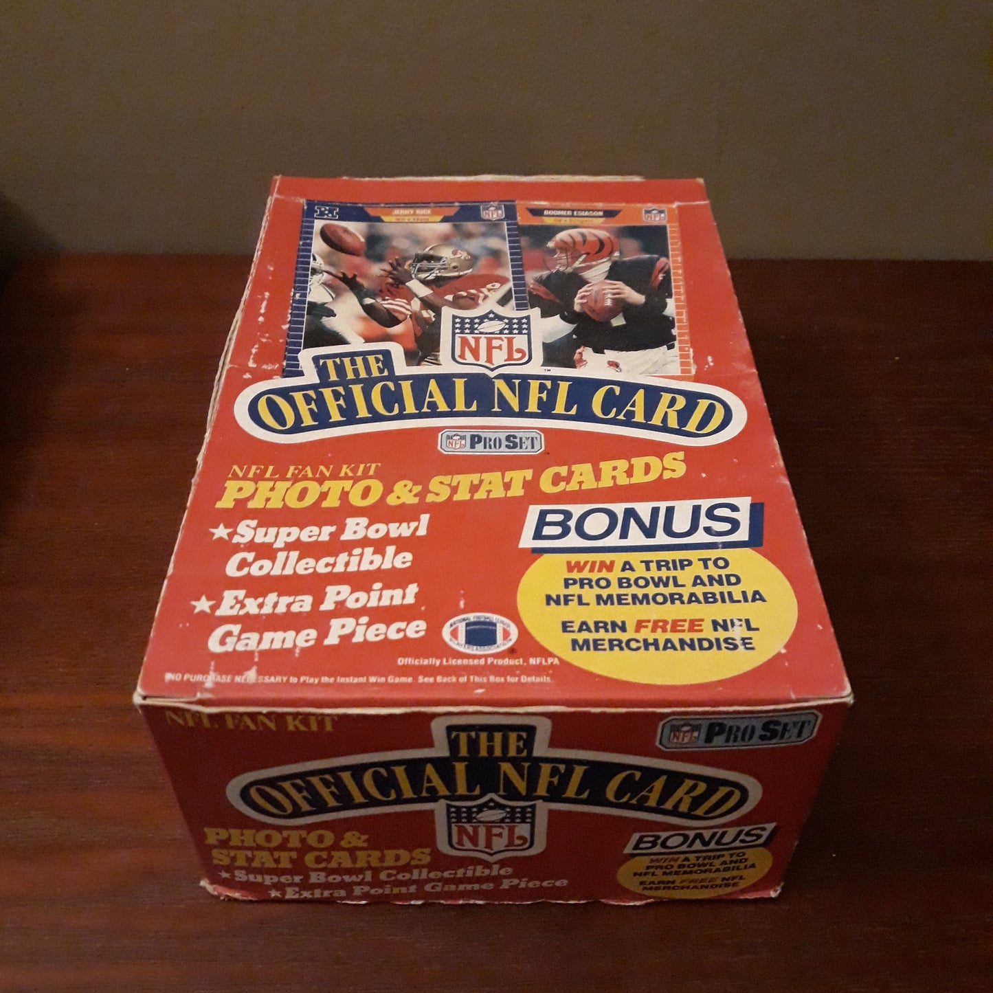 1989 Pro Set Series 1 Football Wax Box