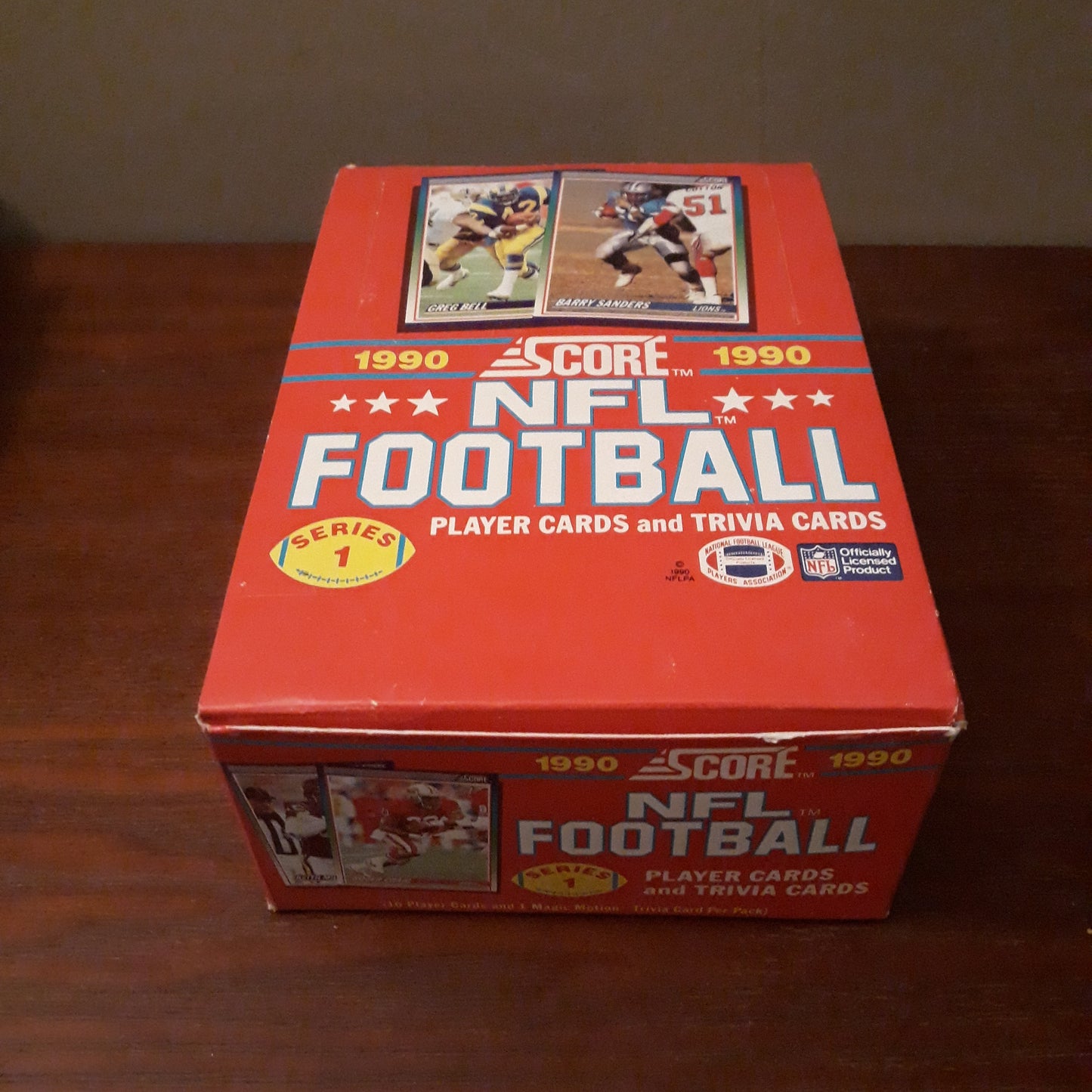 1990 Score Football Series 1 Wax Box