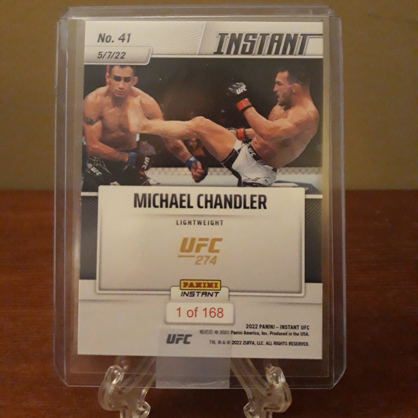 2022 Panini Instant UFC 274 Michael Chandler Card #41