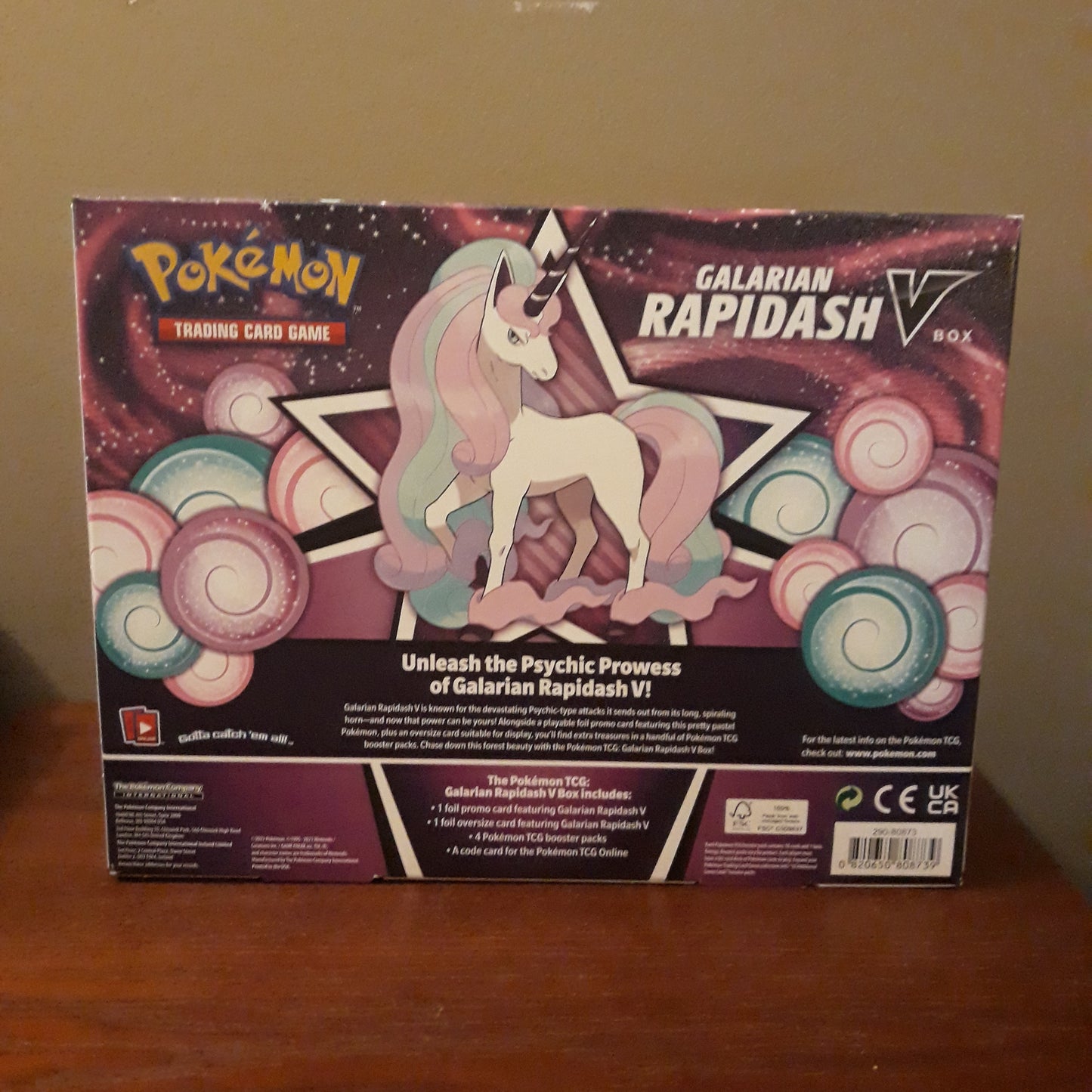 Pokemon TCG: Galarian Rapidash V Box