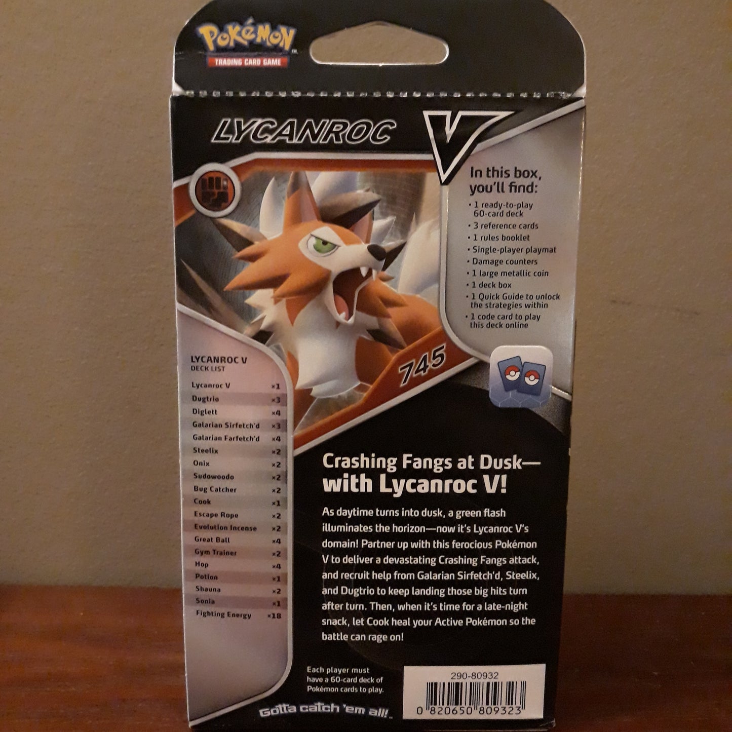 Pokemon TCG: Lycanroc V Battle Deck