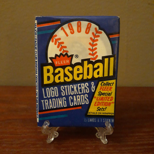 1988 Fleer Baseball (3)Wax Packs