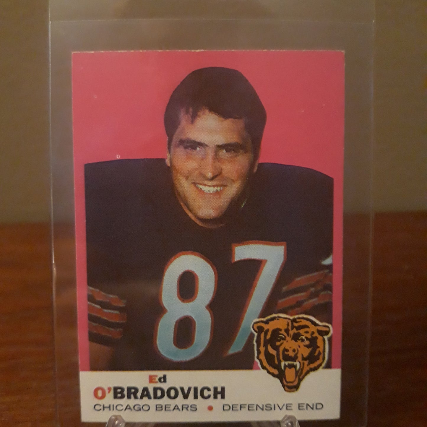 1969 Topps Football Ed O'Bradovich #95